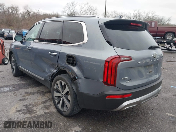 2020 Kia Telluride S with VIN 5XYP6DHC9LG041700, listed as a IAAI auction lot 41585797 with 112,869 mi miles and . Bid and sale history available at DreamBid. Image 3.