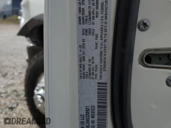 2022 Ram 3500 Longhorn with VIN 3C63RRKLXNG338921, listed as a Copart auction lot 72313304 with 32,930 mi miles and Salvage Title. Bid and sale history available at carsss.com. Image 12.