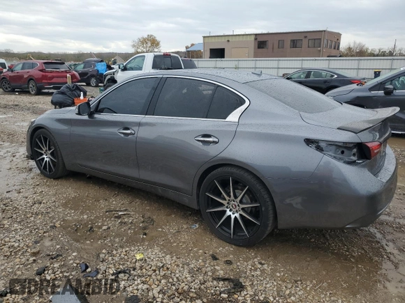 2019 Infiniti Q50 Luxe with VIN JN1EV7AR2KM558377, listed as a Copart auction lot 78653744 with 133,762 mi miles and Salvage Title. Bid and sale history available at DreamBid. Image 2.