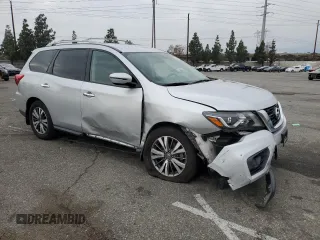 2019 Nissan Pathfinder S with VIN 5N1DR2MN6KC640753, listed as a Copart auction lot 43388025 with 79,881 mi miles and Salvage Title. Bid and sale history available at DreamBid. Image 4.