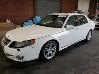 2007 Saab 9-5 with VIN YS3ED49G373525363, listed as a Copart auction lot 45061035 with 158,535 mi miles and Salvage Title. Bid and sale history available at carsss.com. Image 1.