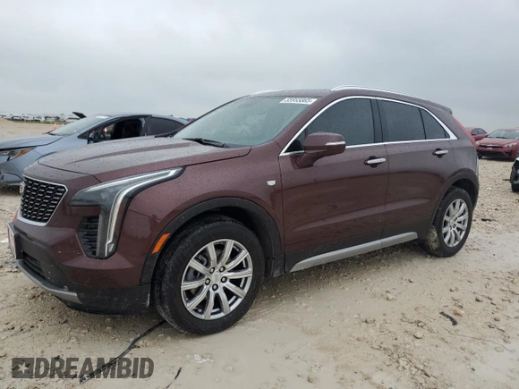 2023 Cadillac XT4 FWD Premium Luxury with VIN 1GYFZCR48PF100078, listed as a Copart auction lot 55955865 with 23,509 mi miles and Salvage title. Bid and sale history available at DreamBid. Image 1.