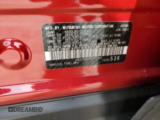 2024 Mitsubishi Eclipse Cross LE с VIN JA4ATVAA2RZ001959, выставлен на аукционе Copart как лот 63293475 с пробегом 13 617 миль миль и Списание • Salvage title. История ставок и продаж доступна на DreamBid. Изображение 13.