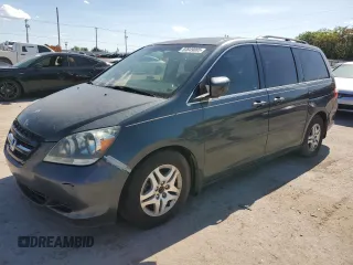 2006 Honda Odyssey EX z VIN 5FNRL38426B421218, wystawiony jako Copart lot #53849085 z przebiegiem 167 860 mil mil oraz Czysty tytuł • Clean title. Historia ofert i sprzedaży dostępna na DreamBid. Obrazek 1.