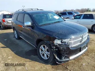 2012 Dodge Durango Crew with VIN 1C4RDJDG3CC118698, listed as a IAAI auction lot 41692050 with 177,659 mi miles. Bid and sale history available at carsss.com. Image 1.