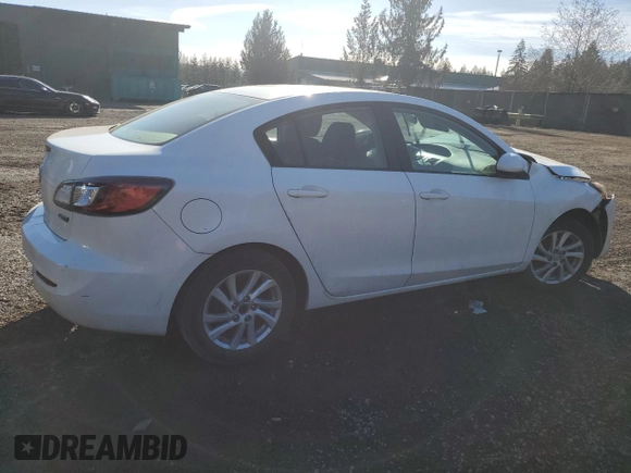 2012 Mazda 3 i Touring with VIN JM1BL1V87C1675234, listed as a Copart auction lot 44818315 with Not Provided miles and Salvage Title. Bid and sale history available at DreamBid. Image 3.