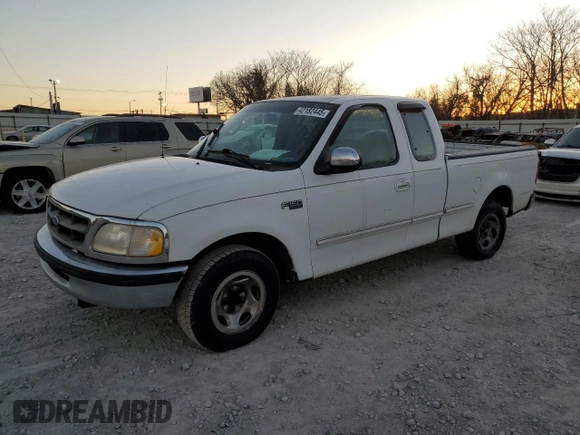 1997 Ford F-150 XL with VIN 1FTEX17L3VKC43630, listed as a Copart auction lot 42182445 with 287,224 mi miles and Salvage title. Bid and sale history available at DreamBid. Image 1.