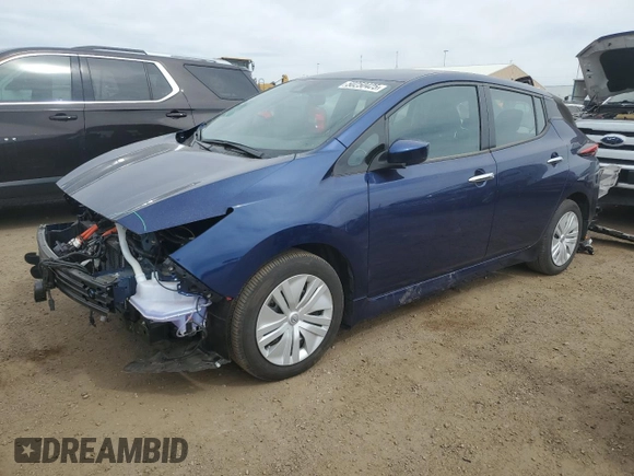 2025 Nissan LEAF S z VIN 1N4AZ1BV4SC558885, wystawiony jako Copart lot #50250425 z przebiegiem 2 618 mil mil oraz Szkoda całkowita • Salvage title. Historia ofert i sprzedaży dostępna na DreamBid. Obrazek 1.