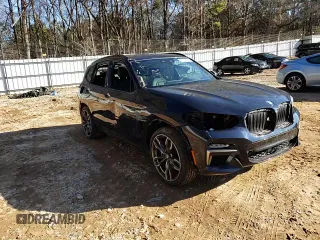 2019 BMW X3 M40i with VIN 5UXTS3C54K0Z09005, listed as a Copart auction lot 87682015 with Not Provided miles and Salvage Title. Bid and sale history available at DreamBid. Image 12.