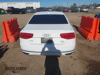 2013 Audi A8 4.0L with VIN WAUA2AFD9DN017867, listed as a IAAI auction lot 40430651 with 114,928 mi miles and . Bid and sale history available at DreamBid. Image 16.