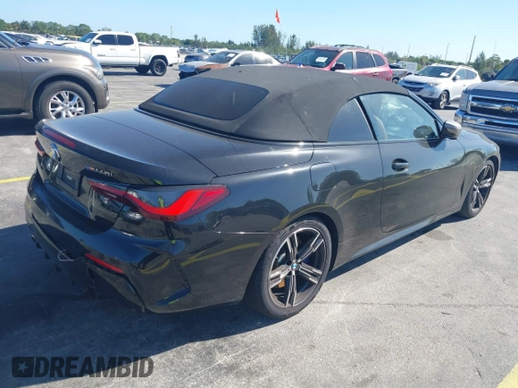 2023 BMW 4 Series M440i with VIN WBA53AT08PCL58435, listed as a IAAI auction lot 41745514 with 23,161 mi miles and . Bid and sale history available at DreamBid. Image 4.