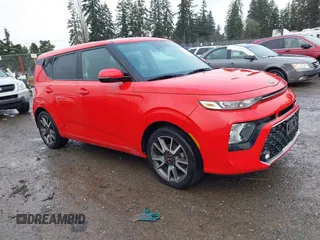 2021 Kia Soul GT-Line with VIN KNDJ63AU3M7129790, listed as a IAAI auction lot 41583031 with 56,100 mi miles and . Bid and sale history available at DreamBid. Image 1.