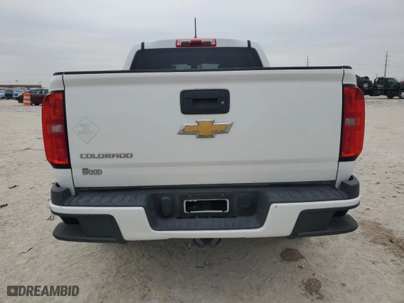 2018 Chevrolet Colorado 2WD Work Truck with VIN 1GCGSBEA8J1216907, listed as a Copart auction lot 43776185 with 62,856 mi miles and Salvage Title. Bid and sale history available at carsss.com. Image 6.