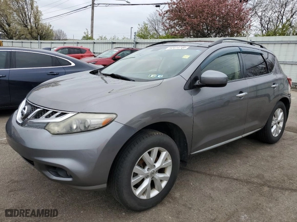 2013 Nissan Murano S with VIN JN8AZ1MW5DW301501, listed as a Copart auction lot 52414705 with 229,006 mi miles and Salvage Title. Bid and sale history available at carsss.com. Image 1.
