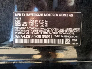2019 BMW 4 Series 430i xDrive с VIN WBA4J3C50KBL09091, выставлен на аукционе Copart как лот 54986855 с пробегом 55 060 миль миль и Списание • Salvage title. История ставок и продаж доступна на DreamBid. Изображение 12.