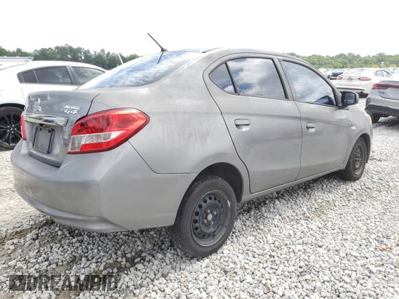 2017 Mitsubishi Mirage ES with VIN ML32F3FJ8HHF11581, listed as a Copart auction lot 61110545 with 116,984 mi miles and Salvage title. Bid and sale history available at DreamBid. Image 3.
