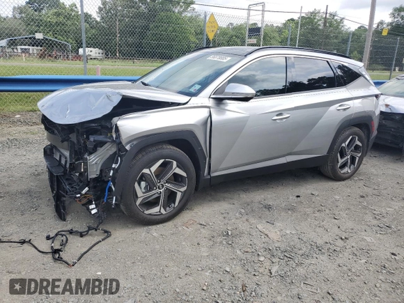 2024 Hyundai Tucson Limited z VIN 5NMJE3DE3RH405702, wystawiony jako Copart lot #56878885 z przebiegiem 5 315 mil mil oraz Szkoda całkowita • Salvage title. Historia ofert i sprzedaży dostępna na DreamBid. Obrazek 1.