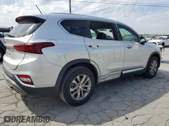 2019 Hyundai Santa Fe SE with VIN 5NMS23ADXKH016781, listed as a Copart auction lot 51088985 with 133,068 mi miles and Salvage Title. Bid and sale history available at carsss.com. Image 3.