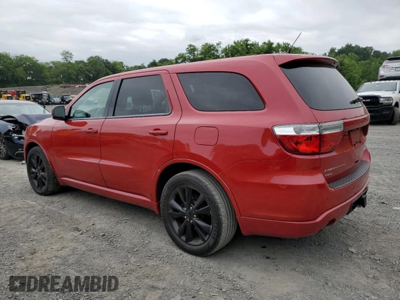 2013 Dodge Durango R/T with VIN 1C4SDJCTXDC688165, listed as a Copart auction lot 61071195 with 139,075 mi miles and Salvage title. Bid and sale history available at DreamBid. Image 2.