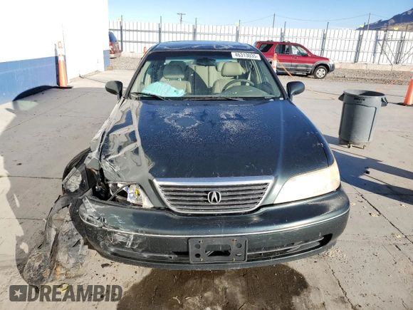 1998 Acura RL Premium with VIN JH4KA965XWC003247, listed as a Copart auction lot 46313035 with 0 mi miles and Salvage Title. Bid and sale history available at carsss.com. Image 5.
