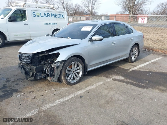 2016 Volkswagen Passat 1.8T SEL with VIN 1VWCT7A3XGC018484, listed as a IAAI auction lot 41763388 with 123,484 mi miles. Bid and sale history available at carsss.com. Image 17.