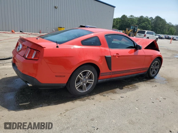 2012 Ford Mustang Premium with VIN 1ZVBP8AMXC5270605, listed as a Copart auction lot 57178715 with 139,424 mi miles and Salvage title. Bid and sale history available at DreamBid. Image 3.