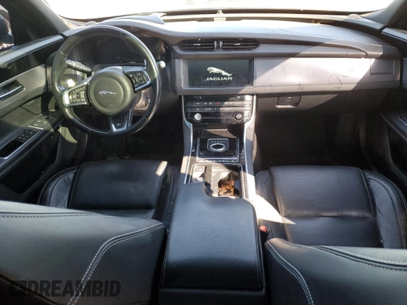 2016 Jaguar XF with VIN SAJBL4BVXGCY00346, listed as a Copart auction lot 48120795 with 214,762 mi miles and Salvage Title. Bid and sale history available at DreamBid. Image 8.