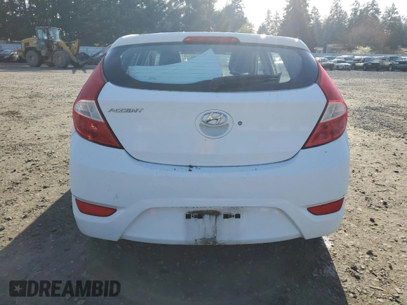 2016 Hyundai Accent SE with VIN KMHCT5AE4GU290513, listed as a Copart auction lot 51863465 with 52,577 mi miles and Salvage Title. Bid and sale history available at carsss.com. Image 6.