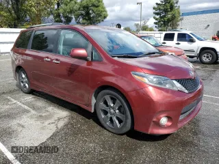 2017 Toyota Sienna SE with VIN 5TDXZ3DC3HS779123, listed as a Copart auction lot 49278885 with 0 mi miles and Salvage Title. Bid and sale history available at carsss.com. Image 4.