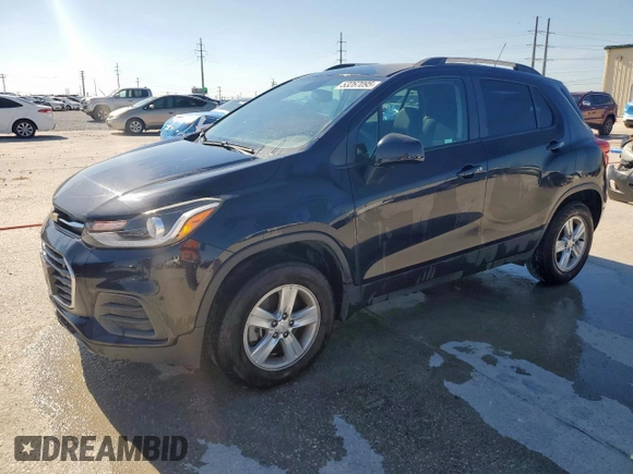2022 Chevrolet Trax LT with VIN KL7CJPSM4NB539183, listed as a Copart auction lot 53267095 with 54,987 mi miles and Clean title. Bid and sale history available at DreamBid. Image 1.