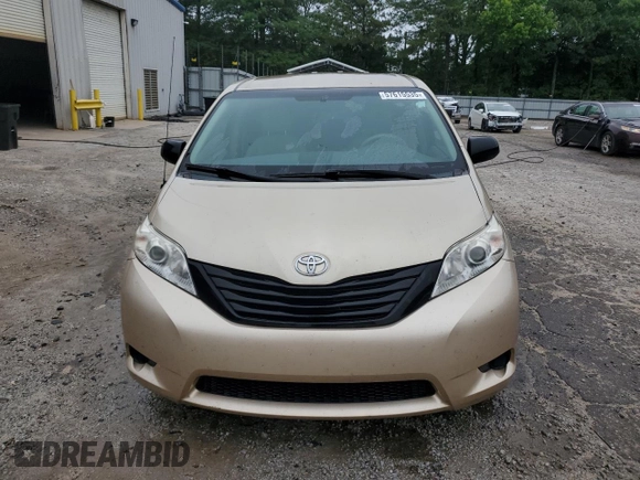 2014 Toyota Sienna L with VIN 5TDZK3DC3ES499663, listed as a Copart auction lot 57615535 with 201,561 mi miles and Salvage title. Bid and sale history available at DreamBid. Image 5.