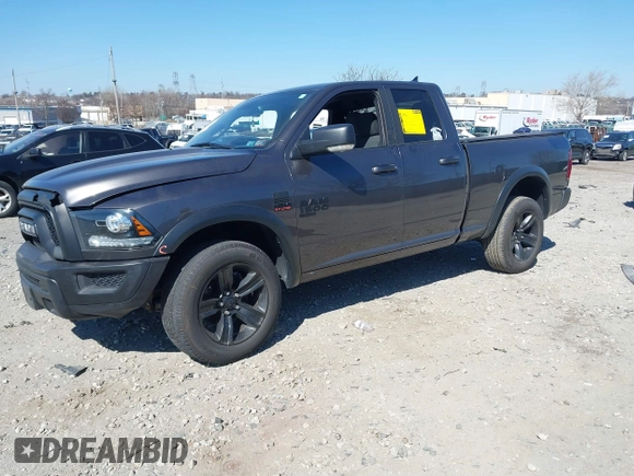 2021 Ram 1500 Classic Warlock with VIN 1C6RR7GT4MS566444, listed as a IAAI auction lot 41744989 with 57,760 mi miles. Bid and sale history available at carsss.com. Image 16.