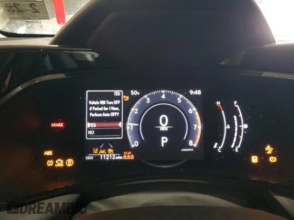 2023 Lexus NX 350 Premium with VIN 2T2GGCEZ7PC019174, listed as a Copart auction lot 46890675 with 11,212 mi miles and Salvage Title. Bid and sale history available at DreamBid. Image 9.