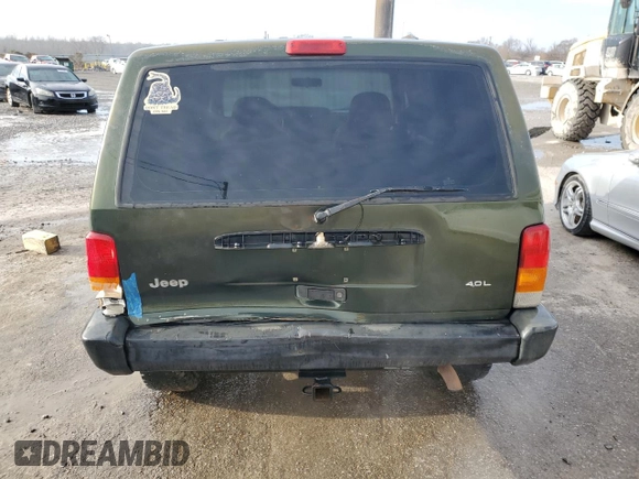 1997 Jeep Cherokee SE with VIN 1J4FJ28S5VL551419, listed as a Copart auction lot 42241185 with 239,699 mi miles and Salvage Title. Bid and sale history available at carsss.com. Image 6.