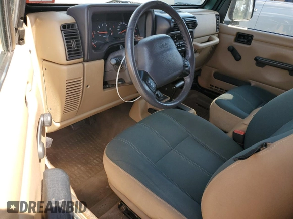 2001 Jeep Wrangler Sahara with VIN 1J4FA59S61P373670, listed as a Copart auction lot 74060614 with 176,111 mi miles and Clean Title. Bid and sale history available at carsss.com. Image 8.