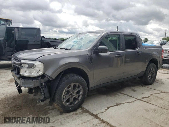 2023 Ford Maverick XL with VIN 3FTTW8E93PRA57918, listed as a Copart auction lot 55580585 with 2,013 mi miles and Salvage Title. Bid and sale history available at DreamBid. Image 1.