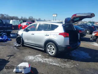 2013 Toyota RAV4 LE with VIN JTMZFREV9DD000690, listed as a IAAI auction lot 41575027 with 123,038 mi miles. Bid and sale history available at carsss.com. Image 3.