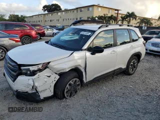 2025 Subaru Forester with VIN JF2SLDAC7SH409814, listed as a Copart auction lot 85524404 with 1,308 mi miles and Salvage title. Bid and sale history available at DreamBid. Image 1.