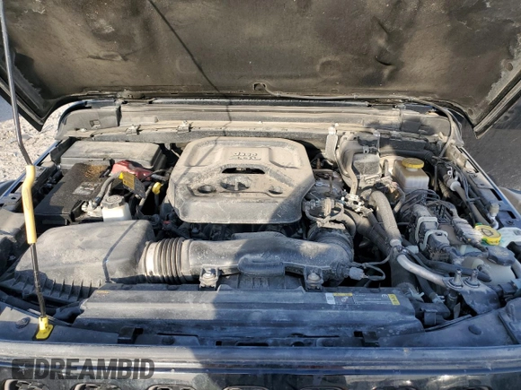 2021 Jeep Wrangler Unlimited Rubicon with VIN 1C4HJXFN6MW559471, listed as a Copart auction lot 48459855 with 33,495 mi miles and Salvage title. Bid and sale history available at DreamBid. Image 12.