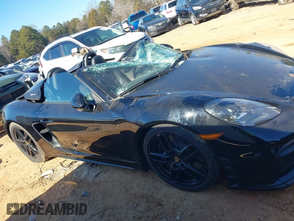2021 Porsche 718 Spyder with VIN WP0CC2A81MS240303, listed as a IAAI auction lot 41358258 with 7,525 mi miles and . Bid and sale history available at DreamBid. Image 14.