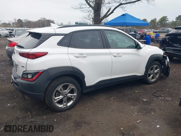 2022 Hyundai Kona SEL with VIN KM8K3CAB2NU858308, listed as a IAAI auction lot 42021360 with 17,894 mi miles and . Bid and sale history available at DreamBid. Image 12.