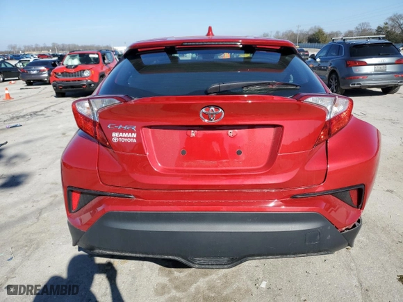 2021 Toyota C-HR LE with VIN NMTKHMBX3MR138720, listed as a Copart auction lot 43643595 with 51,753 mi miles and Salvage Title. Bid and sale history available at carsss.com. Image 6.