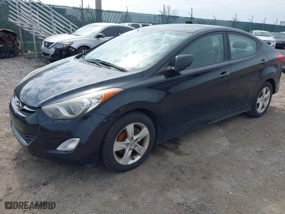 2012 Hyundai Elantra GLS with VIN 5NPDH4AE2CH117405, listed as a IAAI auction lot 41916422 with 149,121 mi miles. Bid and sale history available at carsss.com. Image 2.