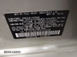 2016 Subaru Crosstrek Premium z VIN JF2GPABC8G8345698, wystawiony jako IAAI lot #41716350 z przebiegiem 154 159 mil mil oraz . Historia ofert i sprzedaży dostępna na DreamBid. Obrazek 9.