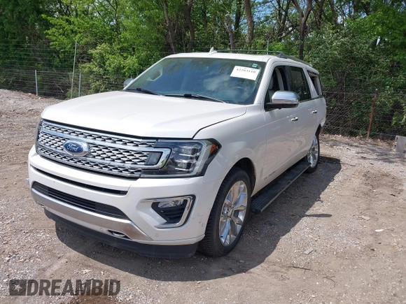 2019 Ford Expedition Max Platinum z VIN 1FMJK1MT1KEA88292, wystawiony jako IAAI lot #42203110 z przebiegiem 73 725 mil mil oraz . Historia ofert i sprzedaży dostępna na DreamBid. Obrazek 2.