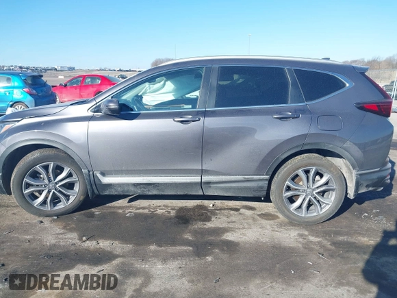 2021 Honda CR-V Touring with VIN 2HKRW2H9XMH681992, listed as a IAAI auction lot 41674120 with 43,000 mi miles. Bid and sale history available at carsss.com. Image 14.