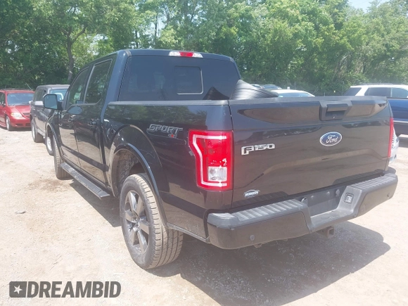 2017 Ford F-150 XL with VIN 1FTEW1EF6HFA59179, listed as a IAAI auction lot 42424917 with 103,437 mi miles and . Bid and sale history available at DreamBid. Image 3.