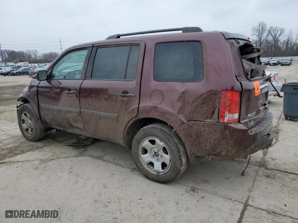 2013 Honda Pilot LX with VIN 5FNYF4H29DB085927, listed as a Copart auction lot 44906785 with 0 mi miles and Salvage Title. Bid and sale history available at carsss.com. Image 2.