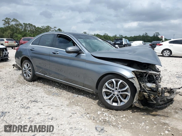 2017 Mercedes-Benz C 300 with VIN 55SWF4KB7HU197422, listed as a Copart auction lot 55016885 with 106,064 mi miles and Non repairable. Bid and sale history available at DreamBid. Image 4.
