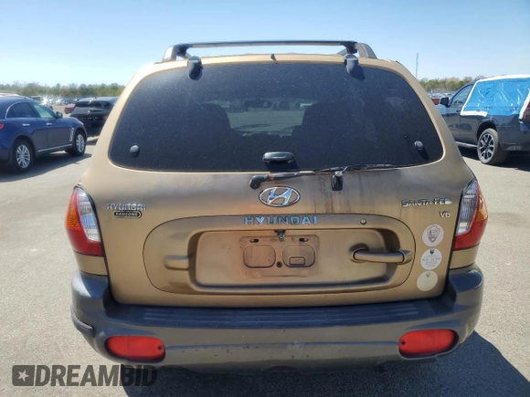 2002 Hyundai Santa Fe GLS with VIN KM8SC13D42U188047, listed as a Copart auction lot 55060015 with 170,066 mi miles and Salvage Title. Bid and sale history available at carsss.com. Image 6.